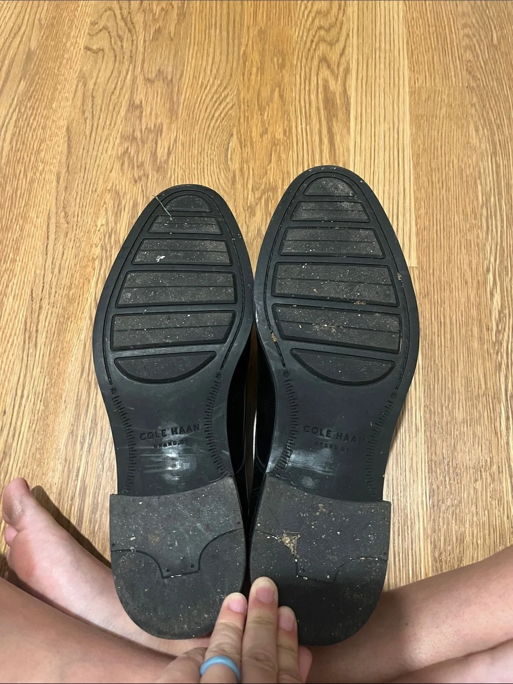 Cole Haan black leather shoes